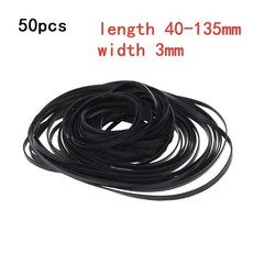 100 Pcs Rubber Tape Recorder Belt Cassette Player Drive Belts Replacement