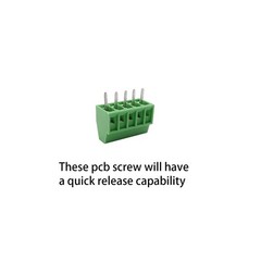 10 PCS 5 Pin 2.54mm 0.1 Inch PCB Mount Screw Terminal Block 50V 6A 2618AWG