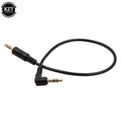 30cm 3.5mm to 3.5mm Jack to Jack Audio Cable Lead Gold Short Aux Car Stereo New