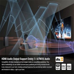 1×1 HDMI EARC Extractor 4K 1 In 1 Out 120Hz HDMI Splitter Audio Converter