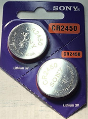2PK CR2450 SONY MURATA 3V LITHIUM (GREAT EXP 2034) DL2450 ECR2450 FREE SHIP
