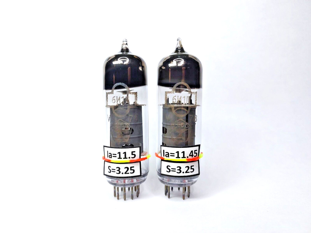 US Stock! 6I1P / 6И1П / 6U1 / ECH81 / 6AJ8 MATCHED PAIR (2pcs) TUBES NEW NOS
