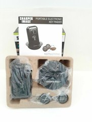 Sharper Image Metal/Plastic Black/Silver Key Finder