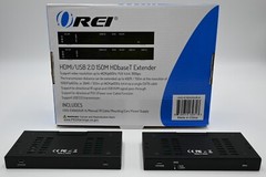 OREI 4K USB 2.0 HDMI Extender Over LAN HDBaseT PoC Single CAT5e/CAT6A/CAT7 Ca…