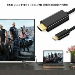 USB Type C To HDMI TV Video Adapter Cable For Cord HDTV Macbook Samsung S21 S20
