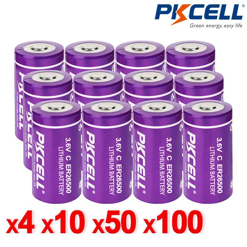 2-100X lot C Size ER26500 9000mAh 3.6V Lithium Batteries for ETC Meters New US