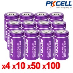 2-100X lot C Size ER26500 9000mAh 3.6V Lithium Batteries for ETC Meters New US