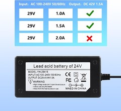 24V AC Adapter For RAZOR E100 Glow Electric Scooter for Kids