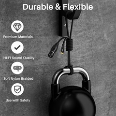 USB C to XLR 10 FT Stereo Audio Cable Male Output XLR to USB C Adapter