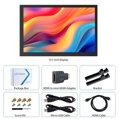Hosyond 10.1 Ips Lcd Capacitive Touchscreen Monitor Hdmi Display 1280X800 For