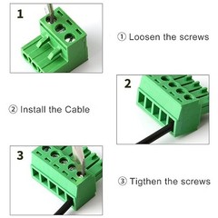 Screw Terminal Block Connector 10 PCS 5 Pin 2.54mm Pitch Pluggable Male
