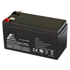 12V 1.3AH Sealed Lead Acid Battery with F1/T1 Connector for Multiple Uses