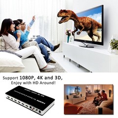 HDMI-Compatible Switch Switcher 5×1 5 in 1 out Audio Extractor 4K For PS4 PS5 x