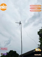 Newest 4K HDTV Antenna VHF UHF 200 Mile Outdoor with Mounting Kit Included