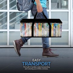 Stock Your Home DVD Storage Bags (Set of 4) Media Organizer Bag for DVDs, CDs,