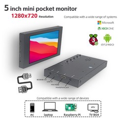 Viewmei 5 Inch Ips Small Hdmi Monitor 1280 720 Mini Lcd Screen Portable Display