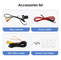 720P AHD Car Backup Camera Waterproof Car Rear View Reverse Camera Night Vision