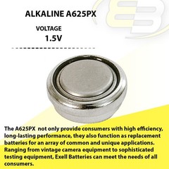 5x Exell A625PX 1.5V Alkaline Battery LR09 PX625A D625 EPX625G MR09