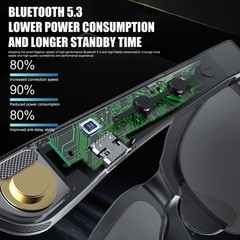 Smart Glasses AI Bluetooth Glasses with 144+Translation for Men & Woman Travel…