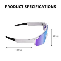 AI Smart Glasses Camera Bluetooth Open-Ear Audio | Oakley Meta Alternative