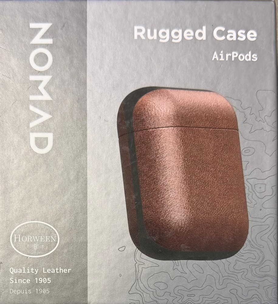 Nomad Airpods Case | Rustic Brown Horween Leather