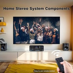 Home Audio Amplifier Bluetooth 5.0 Stereo Receiver Max 450W Power Amplifier AK55