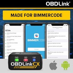 CX Bimmercode Bluetooth 5.1 OBD2 Adapter for BMW/Mini, Works with iPhone/iOS