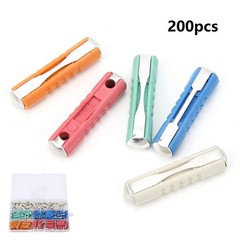 Yctze 200Pcs Auto – 5A/8A/10A/16A/25A Fuse European 32V Boxed Assorted Automo…