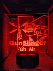 Custom Personalized Ham Radio Call Sign LED Sign – 8″x7″ Engraved