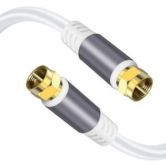 Tiierzon RG6 Coaxial Cable 10FT，Low Loss High Speed Coax Cable Cord Extender