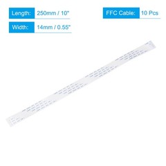 10pcs FFC FPC Flat Flexible Cable 28 Pin 0.5mm 250mm A Type for LCD Laptop