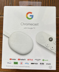 NEW Google Chromecast TV 4K HDR Android & IOS White GA01919-US Wifi & Bluetooth