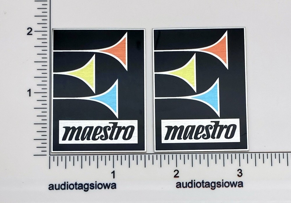 Echoplex Maestro EP-3 Badges Pair Custom Made Aluminum