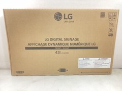 LG 43UL3J-M 43″ UHD 4K Commercial Display – WiFi, Speakers, 8ms, 60Hz