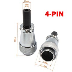 1/2/4Pc WS16 4Pin Panel Mount Electrical Wire Connector,Aviation Plug and Socket