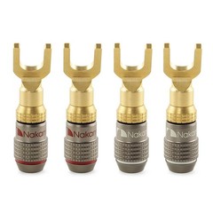 FanLock Excel Series 24k Gold Plated Spade Connector Banana Plug 10 AWG 18 A…