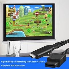 Wii to HDMI Adapter Converter Cable Full HD 1080P Plug&Play for Television PC —