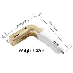 Wireless Car AUX Stereo Audio Receiver FM Adapter USB Charger A2DP USA