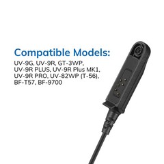 Baofeng Waterproof Shoulder Speaker Mic for UV-9G GT-3WP BF-9700 UV-9R UV-82WP