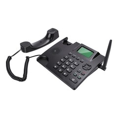 Cordless Landline Phone Dual SIM Multifunction For Home Black Easy To Use