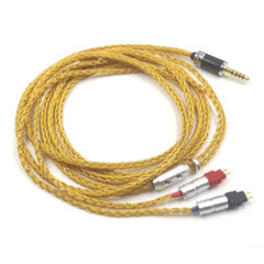 16 Core OCC 24k Gold Plated Earphone Cable For Sennheiser HD580 HD600 HD650 HDxx