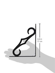 Knape & Vogt John Sterling Colonial Style 1 Count (Pack of 1), Black