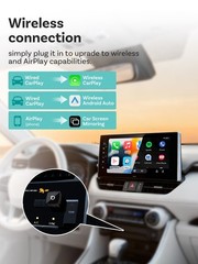 Ottocast 3in1 Wireless CarPlay &Android Auto Adapter AirPlay Mirroring Plug Play