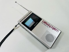 Vintage 1983 Sony Watchman FD-30A, Mini Portable TV, FM Stereo, AM, Works, Japan