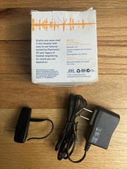 Black Plantronics Explorer ML10 Bluetooth Ear Hook in ear bud hands free Headset