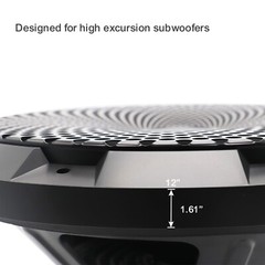 Recoil A SG-12 12-Inch High Excursion Black Steel Mesh Subwoofer Grille