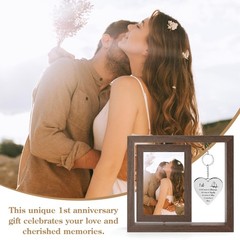 HELORAY 1 YearAnniversary Picture Frame one year anniversary gifts for men