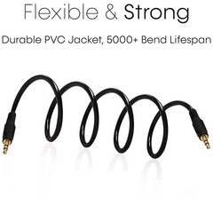 3.5mm Cable Male to Male Stereo Audio Speaker iPad PC Car Auxiliary AUX Cord USA