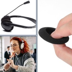 Lightweight 55mm Foam Ear Pads – 10 Piece Set for Enhanced Comfort in Headphones