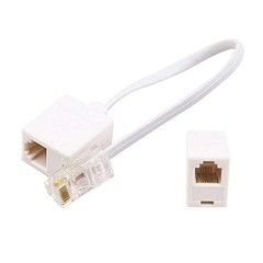 5 PCS RJ11 6P4C Female To Ethernet RJ45 8P8C Male F/M Adapter Cable Network